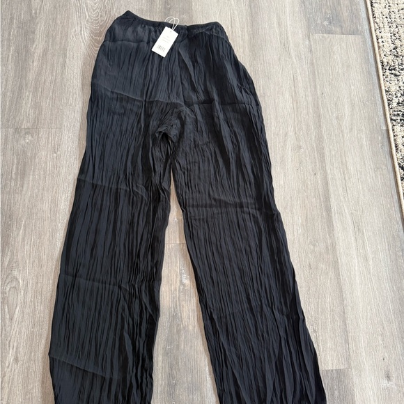 Vince Women’s Crinkled Textured Black Dress Pants - New with Tags - Picture 6 of 6